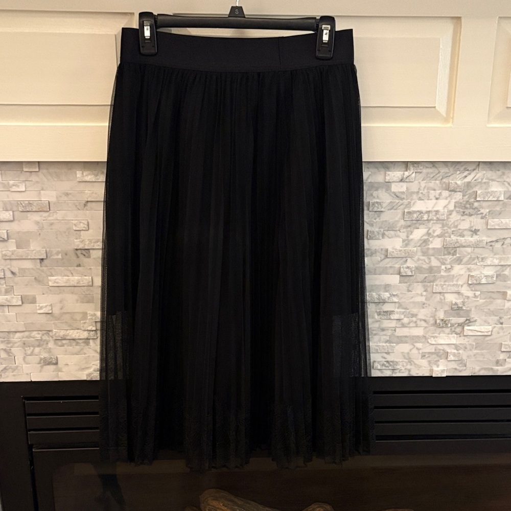 Express Black A-Line Skirt